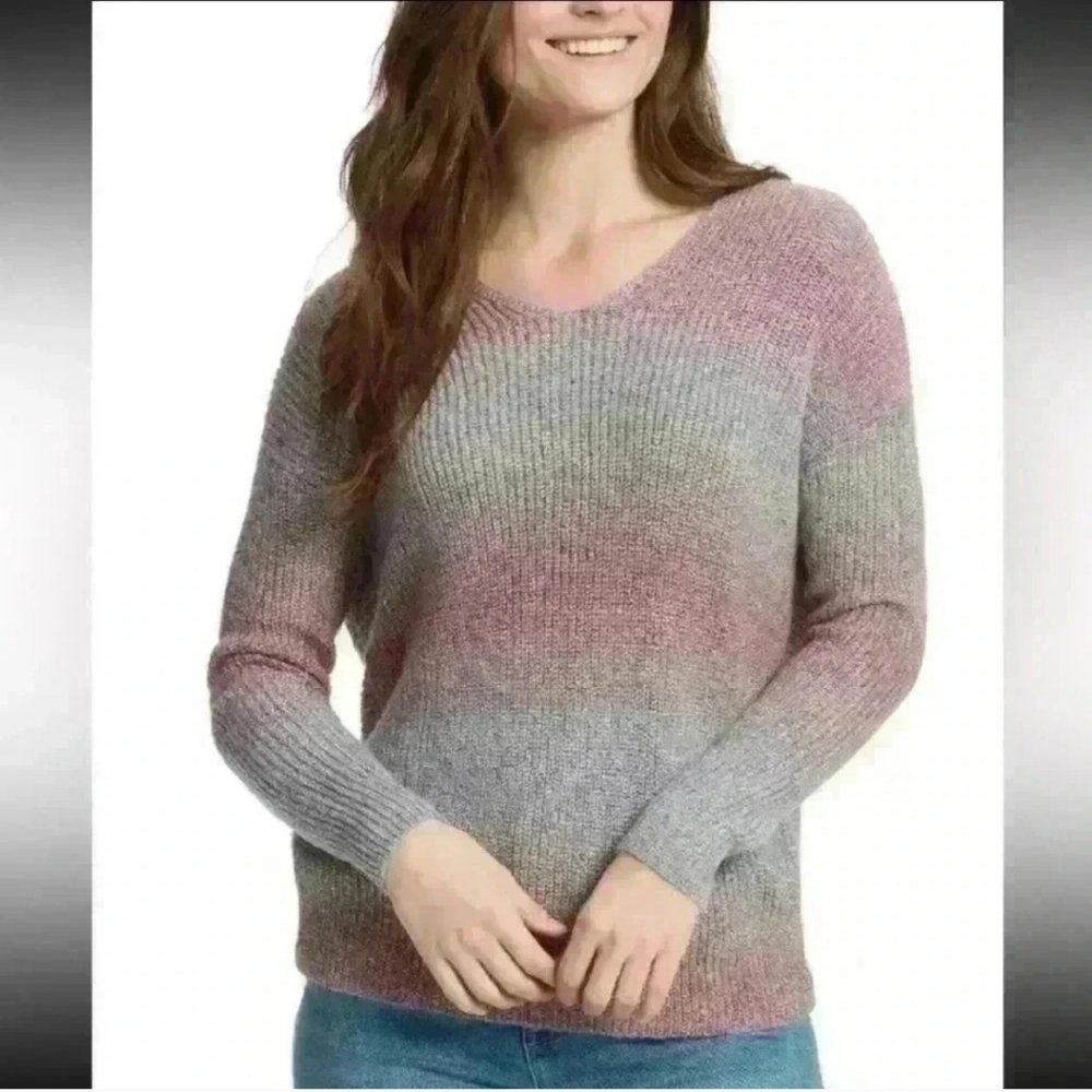 William Rast Twist Back V-Neck Sweater SZ Large Make An Offer